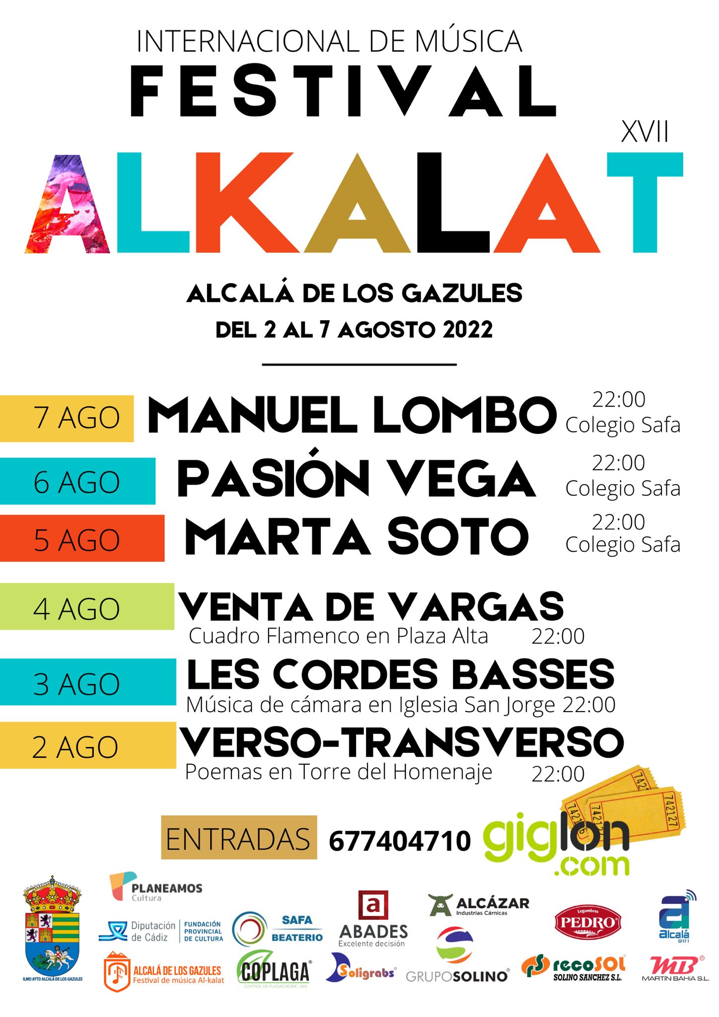 XVII FESTIVAL INTERNACIONAL DE MÚSICA AL-KALAT